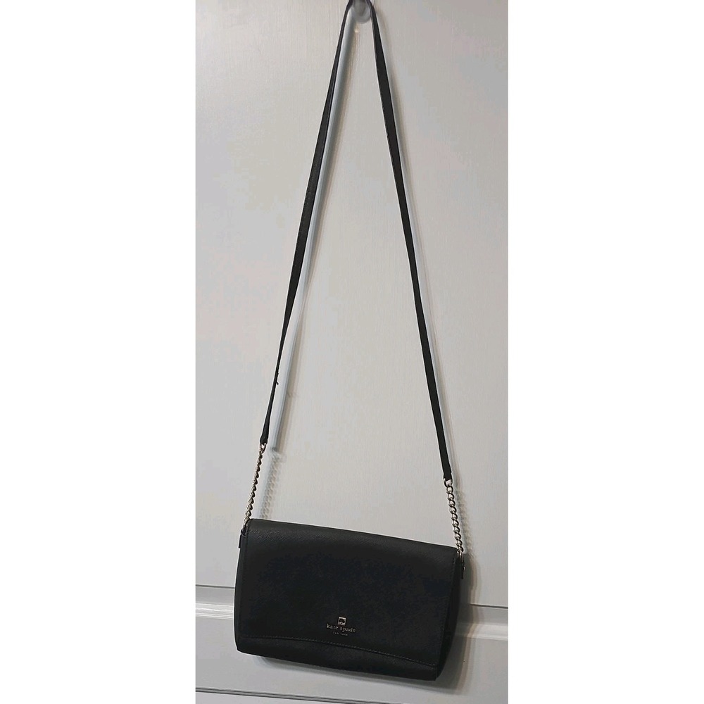 Kate Spade Charlotte Street Alek Black Leather Crossbody Purse Handbag